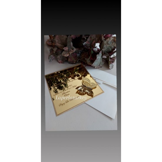 Aynalı Düğün Davetiyesi HD04DV