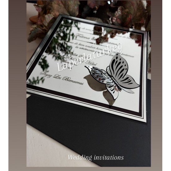 Aynalı Düğün Davetiyesi HD04DV