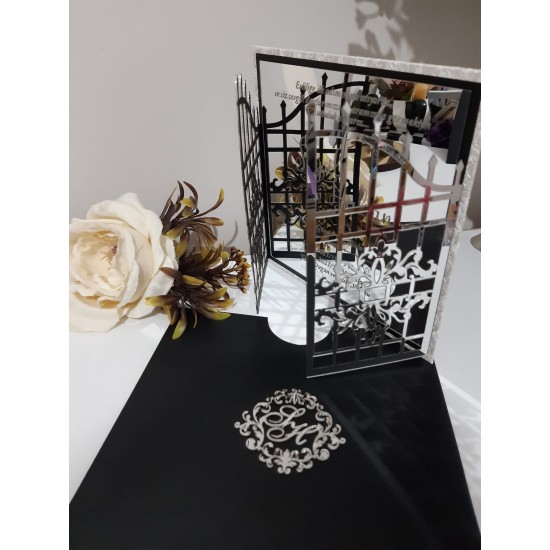 Aynalı Düğün Davetiyesi HD05DVدعوة الاكريليك