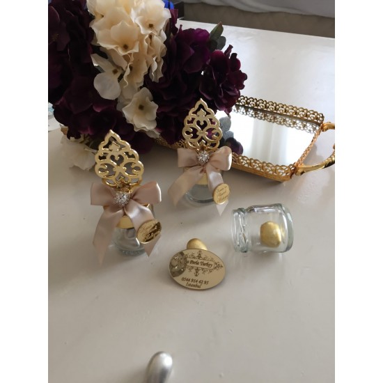 HDM693Hediyelik Cam Şeker Şişesi