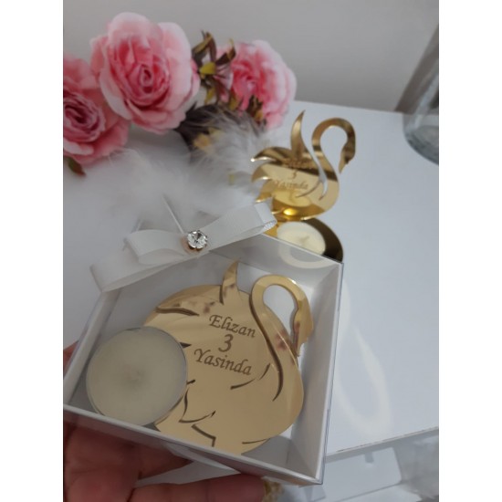 HDM9 swan themed candle holder