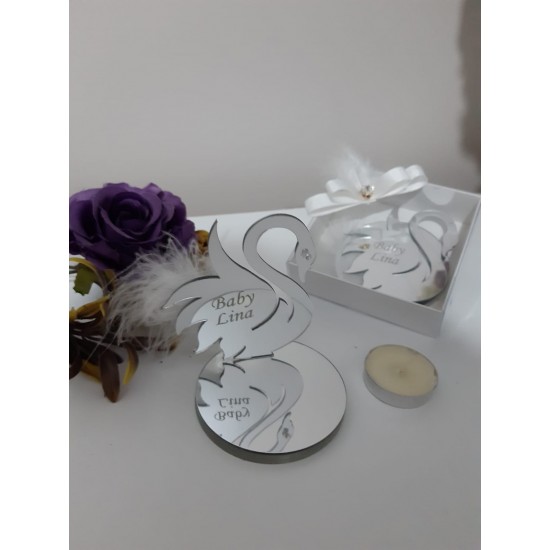 HDM9 swan themed candle holder