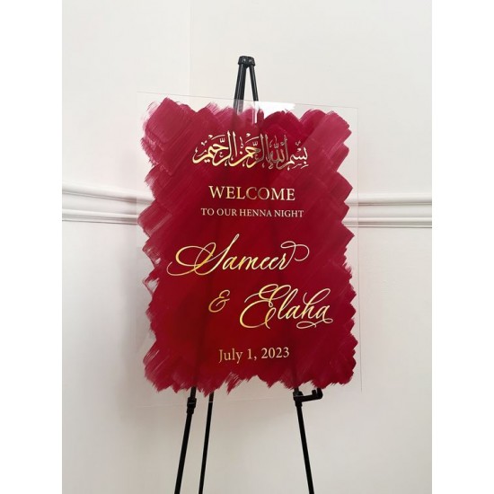 Acrylic Wedding Sign