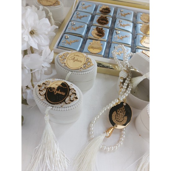 HDM FLOCK BOXED PEARL Rosary