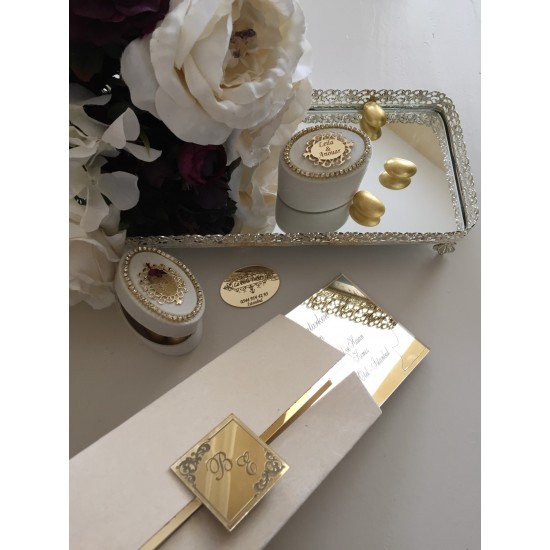 Aynalı Düğün Davetiyesi HD03DV